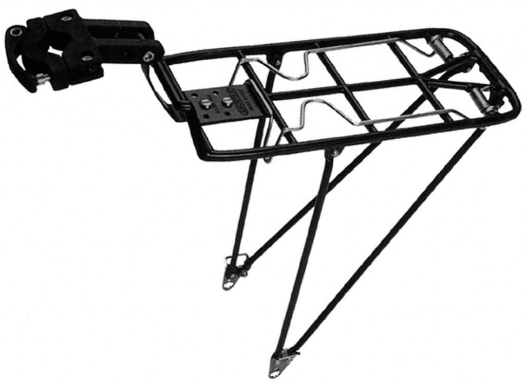 Portapacchi Pletscher Quick Rack 28" nero con aste lunghe