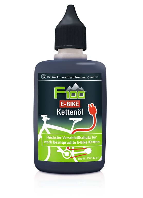 Olio per catene F100 E-Bike 50ml, dosatore goccia