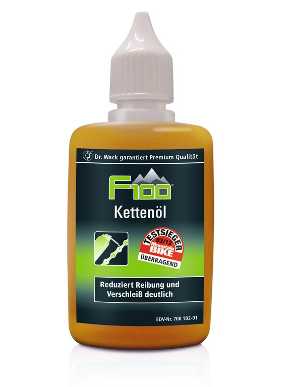Olio per catene F100 50ml, dosatore goccia