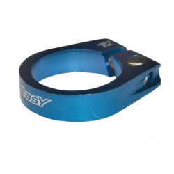 Fasc. blocc.sella X-TAS-Y blu alloy 31,8 mm, con vite a brugola