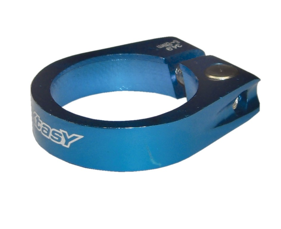 Fasc. blocc.sella X-TAS-Y blu alloy 31,8 mm, con vite a brugola