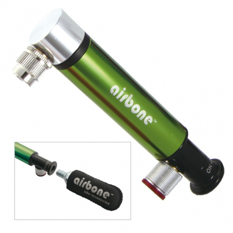 Minipompa Airbone ZT-724 Dual Co² AV, 130mm, verde, compr. supporto