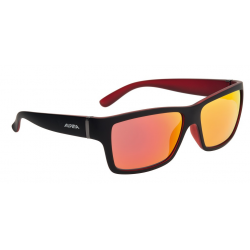 Occhiali da sole Alpina Kacey nero opaco/rosso, lenti rosse a specc.S3