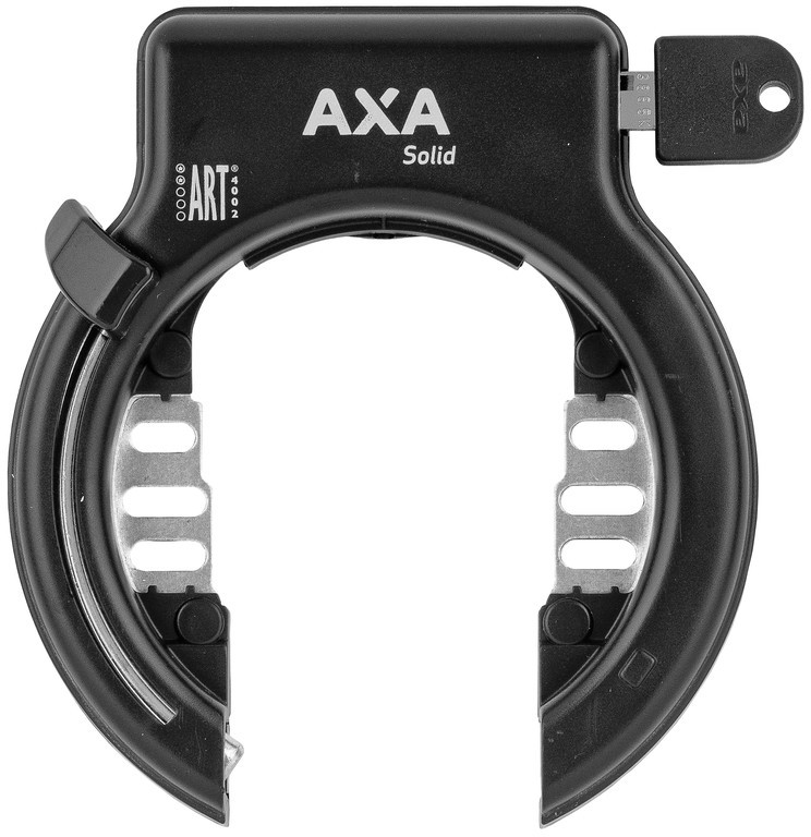Lucchetto telaio Axa Solid XL nero Fissaggio telaio chiave non estraibile