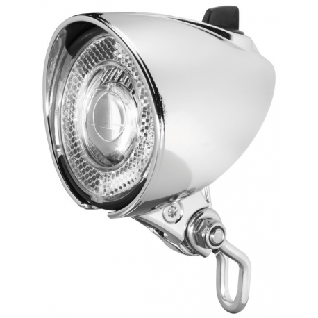 Faro LED b&m Lumotec Classic N plus per dinamo al mozzo, con interruttore e luce di posizione