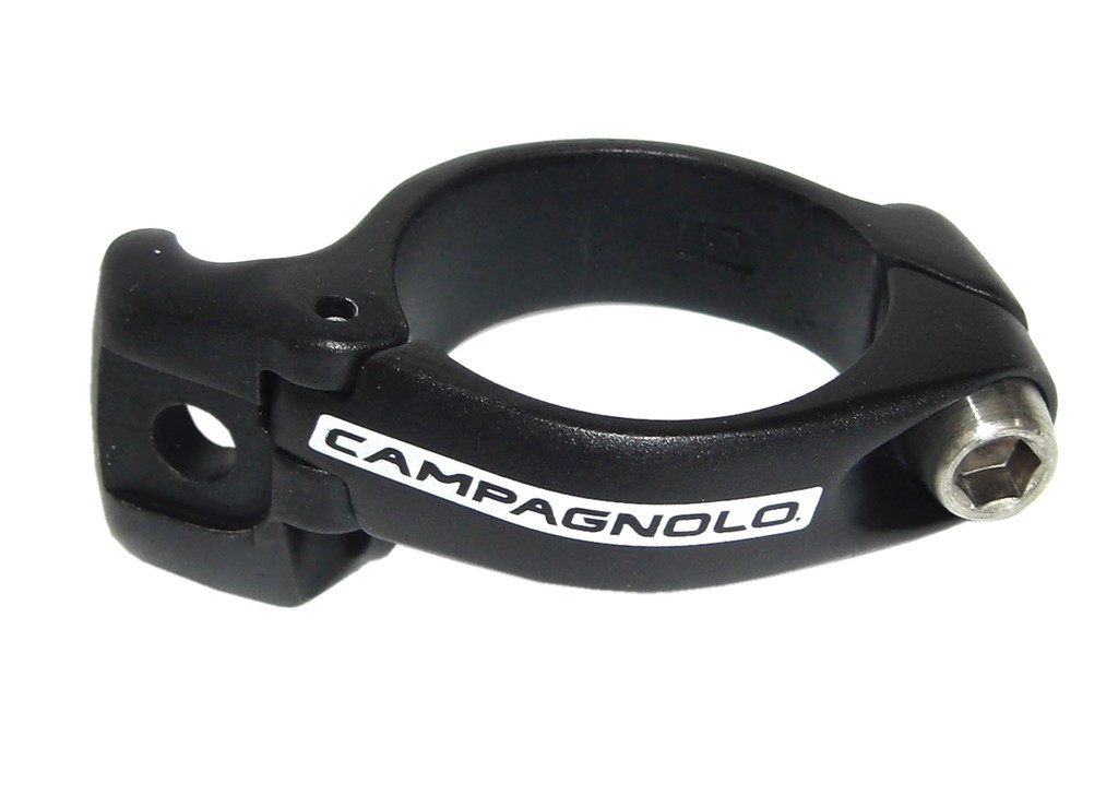 CAMPAGNOLO Collare deragliatore ant. di ricambio a saldare, SuperRecord Ø 32mm, nero, DC12-SR2B