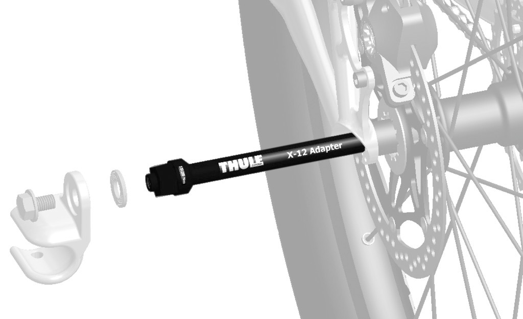 Adattatore perno Thule Syntace X-12 M12x1,0