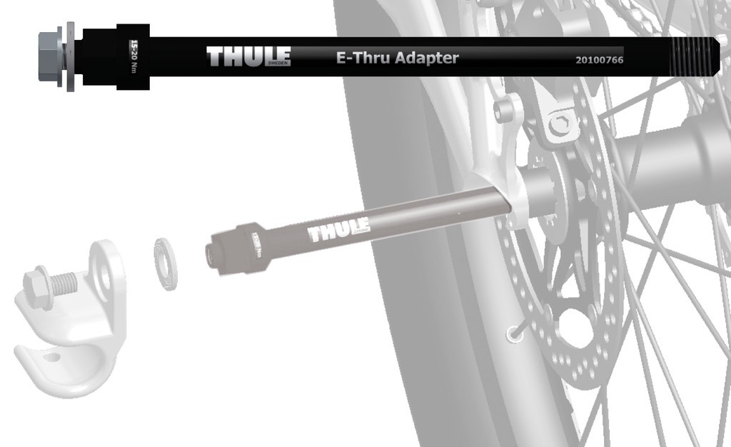 Adattatore perno Thule Shimano E-Thru M12x1,5