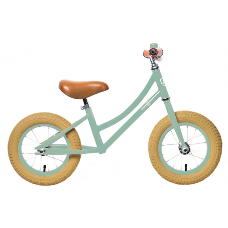 Bici propedeutica RebelKidz Air Classic Unisex 12,5", acciaio, Classic verde chiaro