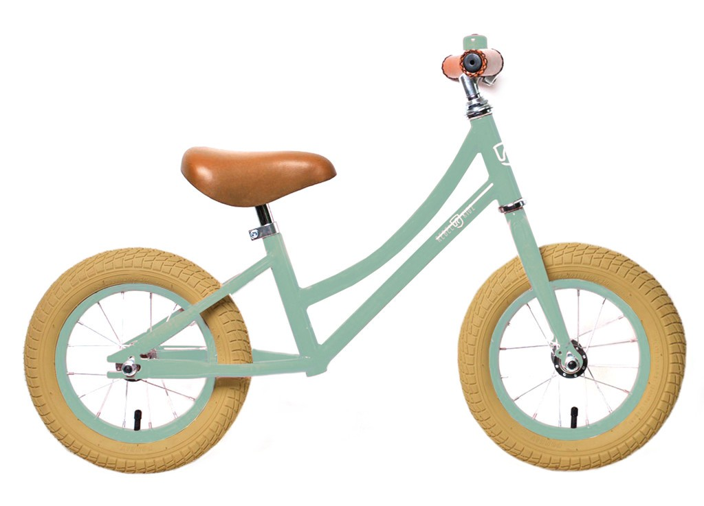 Bici propedeutica RebelKidz Air Classic Unisex 12,5", acciaio, Classic verde chiaro