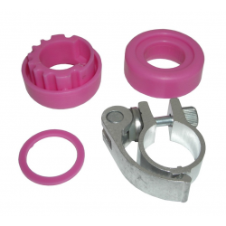 Serie sterzo per Fuzion Sport 4 Wheel Rosa fuscia con morsetto sgancio rap.