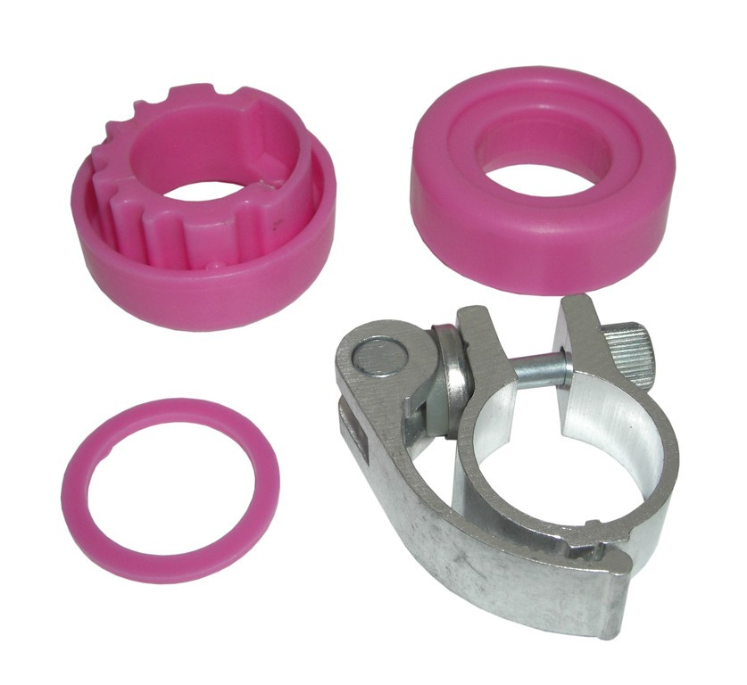 Serie sterzo per Fuzion Sport 4 Wheel Rosa fucsia con morsetto sgancio rapido