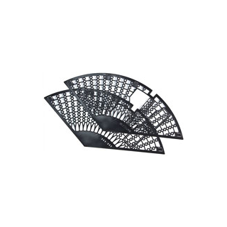 Coppia paraveste posteriori in plastica 24", colore nero