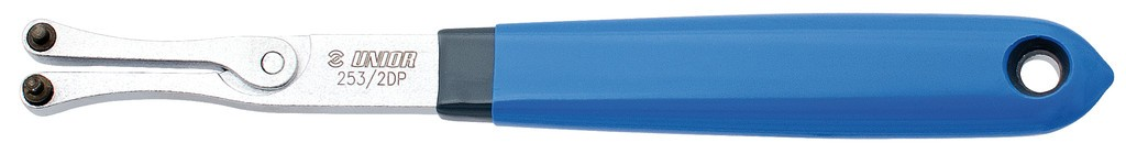 Chiave regolabile per ghiere con perni Unior 2,3 e 2,8mm, 253/2DP