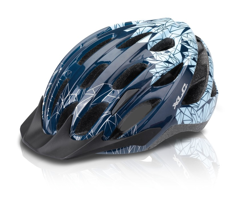 XLC Casco da bici BH-C20 Tg. S/M (53-57cm), blu Motivo 'Prism'