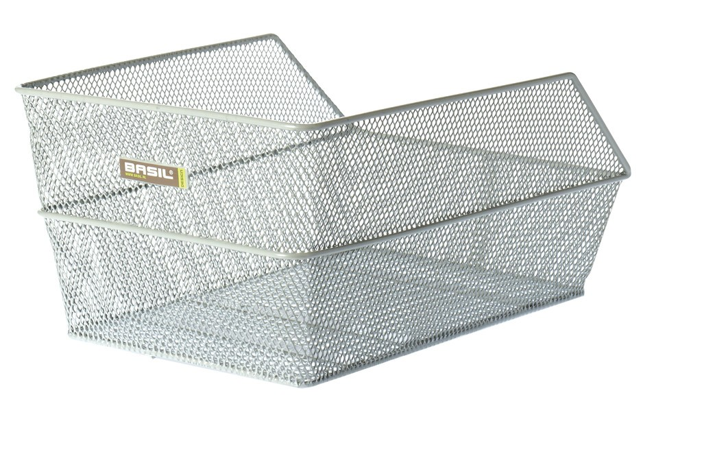 Cestino r.post.Basil Cento x cart.scuola 39x24x21cm, argento,a maglia stretta