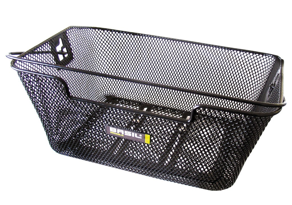 Cestello posteriore Basil Capri Flex 39x30x17 cm ,nero, maglia fine