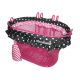 Cestino RAp.bici d.bambini,Jasmin-Basket 28X19X19cm, rosa, fitto.