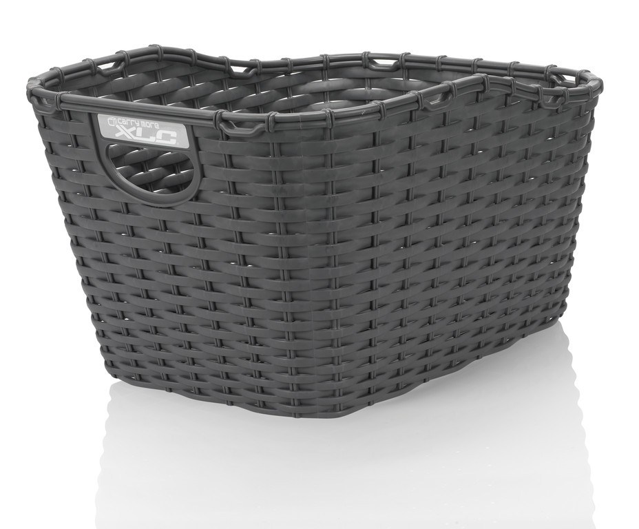 XLC cestino in polyrattan Carry More per portapacchi con sistema di fissaggio XLC, nero