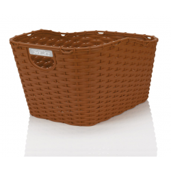 XLC cestino poly-rattan Carry More per portapacchi con sistema di fissaggio XLC, marrone