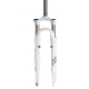 Forcella ammortizzata SR Suntour SF12 NRX-E LO R lite 28", bianco, 1 1/8", V-Brake, A-Head, 63mm