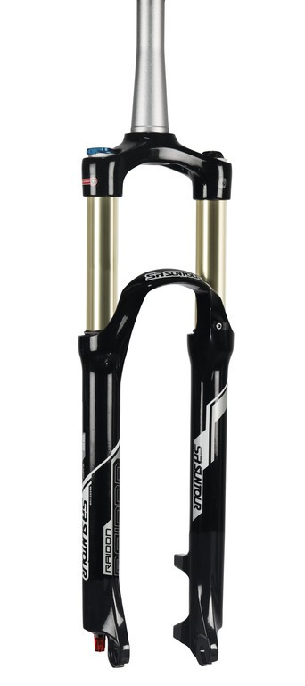 Forcella ammortizzata SR Suntour SF16 RAIDON XC RLR 27.5" nero opaco taper AHead 9mm 100mm