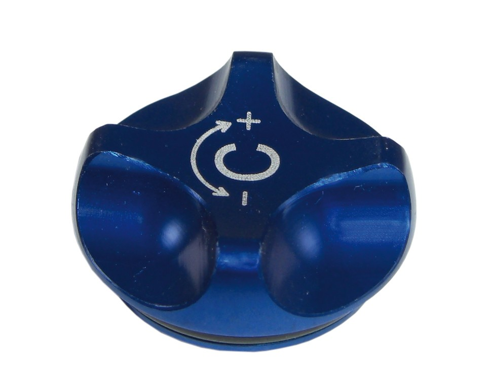 Pulsante regolazione livello pressione SR Suntour per SF10 Durolux RCA, blu