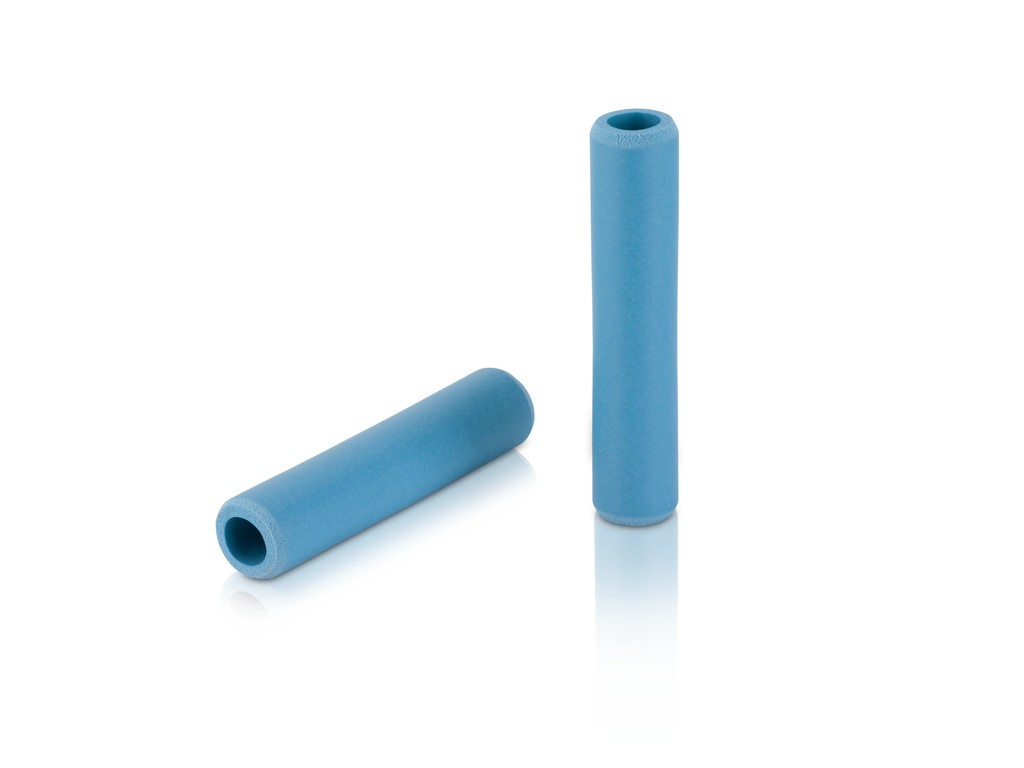 Manopole XLC silicone GR-S31 130mm, cyan, 100% silicone