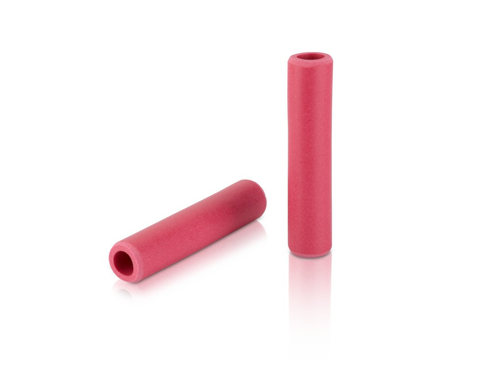 Manopole XLC silicone GR-S31 130mm, rubin red, 100% silicone