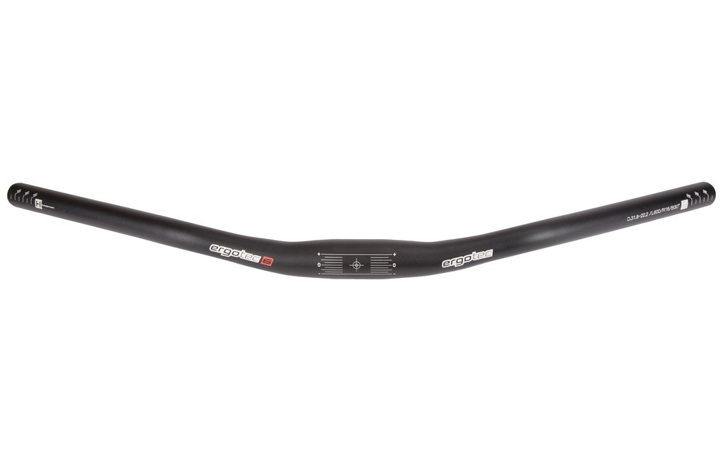 Manubrio Ergotec Lady Town Allum, Ø 31,8mm, 600mm, nero/opaco, 30°