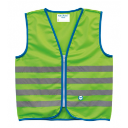Gilet di sicurezza Wowow Fun Jacket per bambini verde con fasce rifl Tg. M