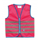 Gilet di sicurezza Wowow Fun Jacket per bambini pink con fasce riflTg.S