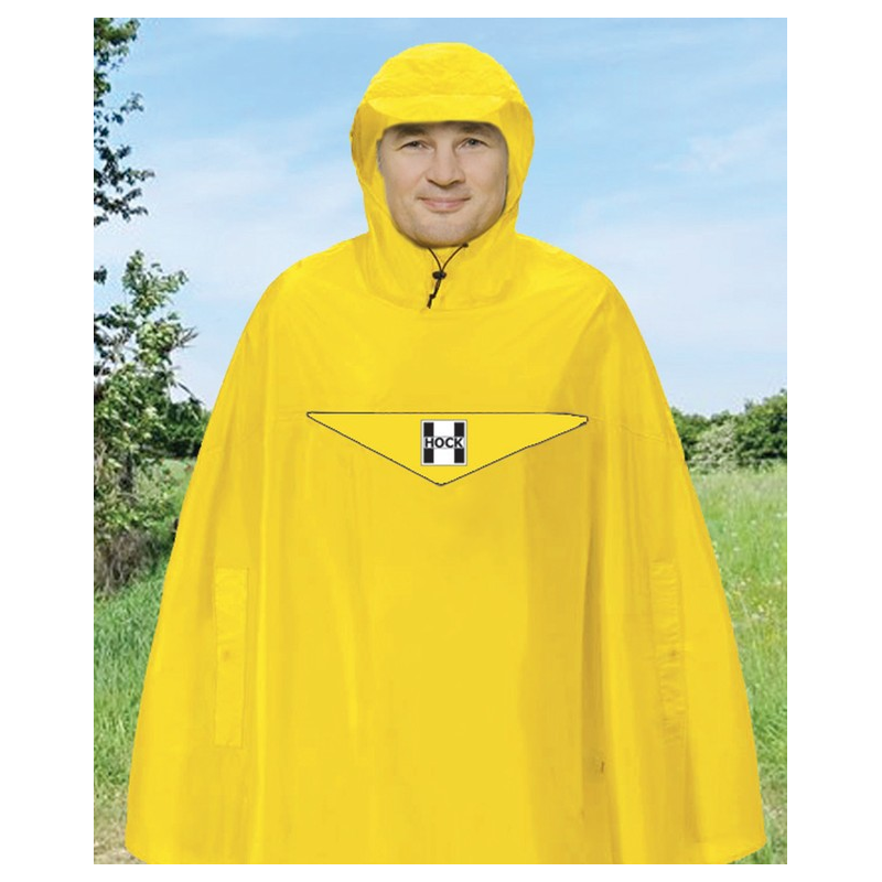 Poncho antipioggia Hock Rain Light giallo segnale T.XL