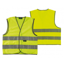 Gilet di sicurezza Wowow adulti Giallo con strisce riflettenti, taglia L