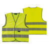 Gilet di sicurezza Wowow adulti Giallo con strisce riflettenti, taglia XL