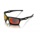 XLC occhiali da sole Kingston SG-C16 montatura nera, lenti rosse a specchio