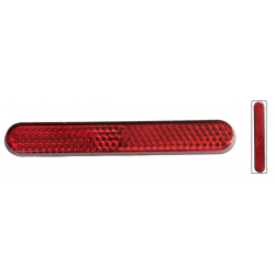 Catarifrangente posteriore b&m rosso con pellicola adesiva per montaggio verticale