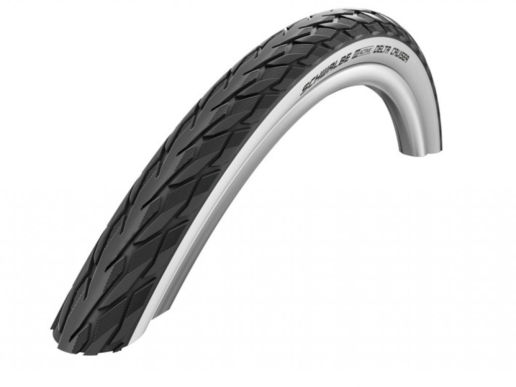 Copertone Schwalbe Delta Cruiser HS431 26x1 3/8" 37-590 lat bianco TSkinKG SBCC