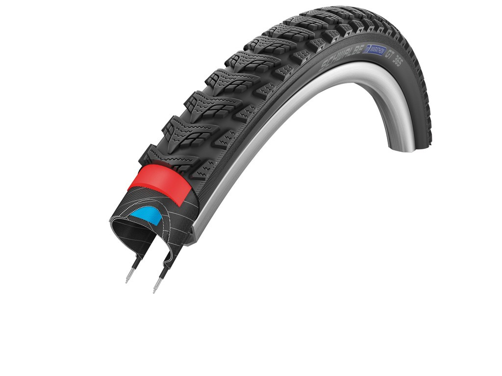 Copertone Schwalbe Marathon GT 365 HS475 d. 26x2.00"50-559nero+RT,Dual G.FourS.Per.L