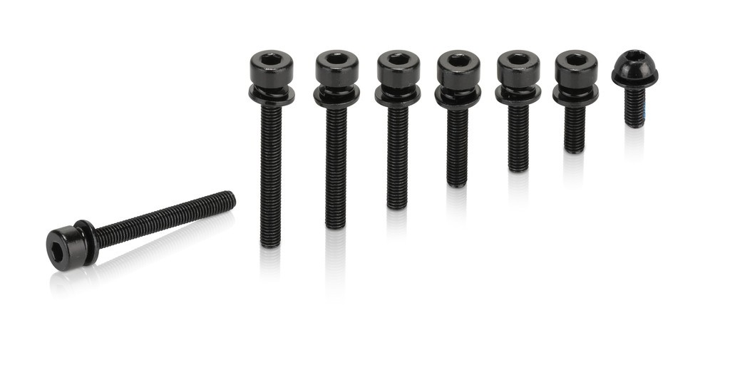 XLC bullone per adattatore Flatmount M5x15mm, testa standard, set da 2 pezzi