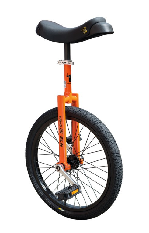 Monociclo QU-AX Luxus 20" arancio, cerchi Alu, pneumatici neri