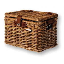 Cestino posteriore Basil Denton M 35x26x26cm marrone, rattan