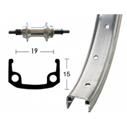 RP 20 x 1.75 36 fori rigida, per corona da avvitare, Alu/zinco