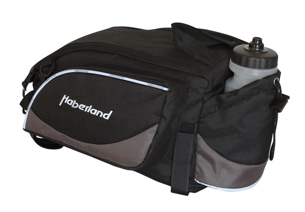 Borsa portapacchi Haberland Flexibag L nero/argento, 36x20x24cm, 17 ltr