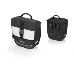 XLC borsa singola Traveller BA-S67 nero/antracite, 34x30x13cm, ca.13 litri