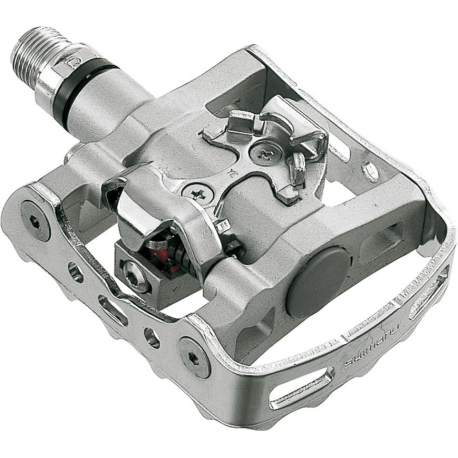 PedaliSPD Shimano PD-M 324 su cartone unilaterale, argento,9/16"