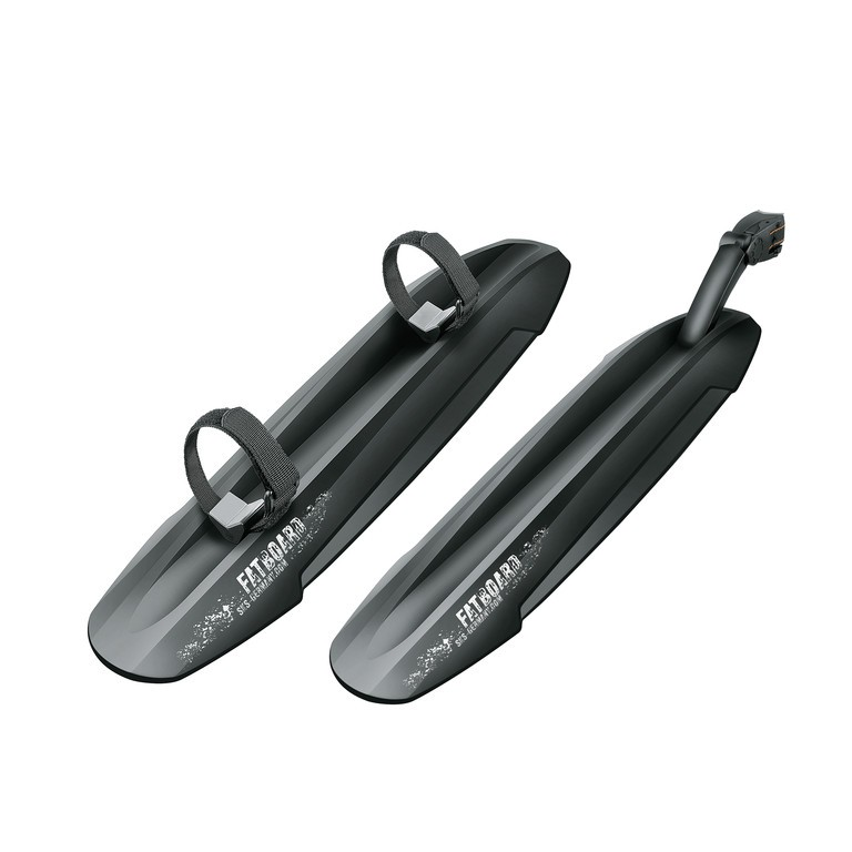 Set parafango SKS Fat Board nero, larghezza ca. 141mm