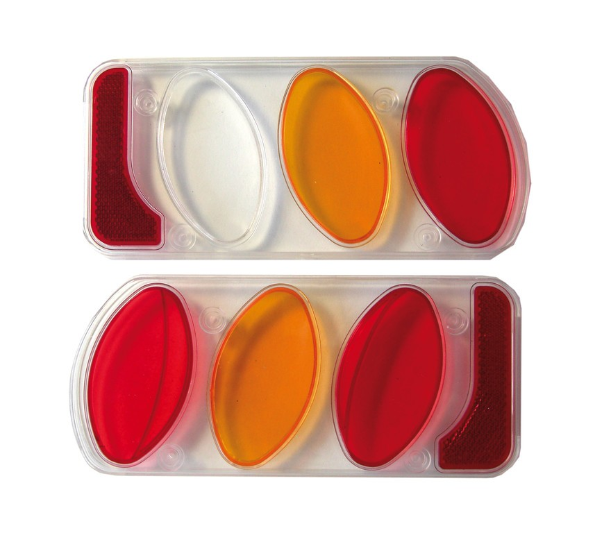 Vetro posteriore (plastica) Set dx+sx per portabici da gancio traino Peruzzo