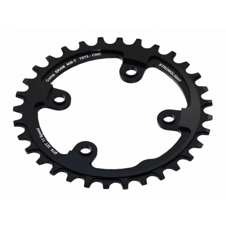 Corona Stronglight MTB Sram 1x11 per XX1 4-Arm 30Z con filettatura, nero