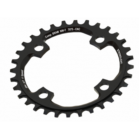 Corona Stronglight MTB Sram 1x11 per X01 4-Arm 32Z con filettatura, nero LK 94mm